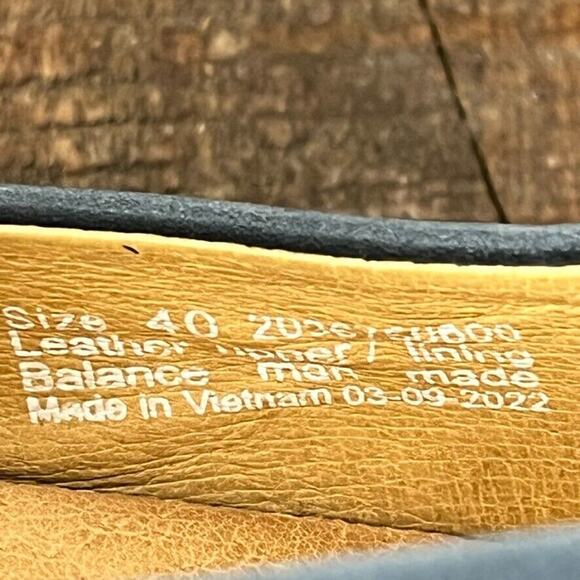 Dansko Shoes Womens 10 Larisa Navy Leather Loafers Lined Lightweight Cushioned - Picture 10 of 12